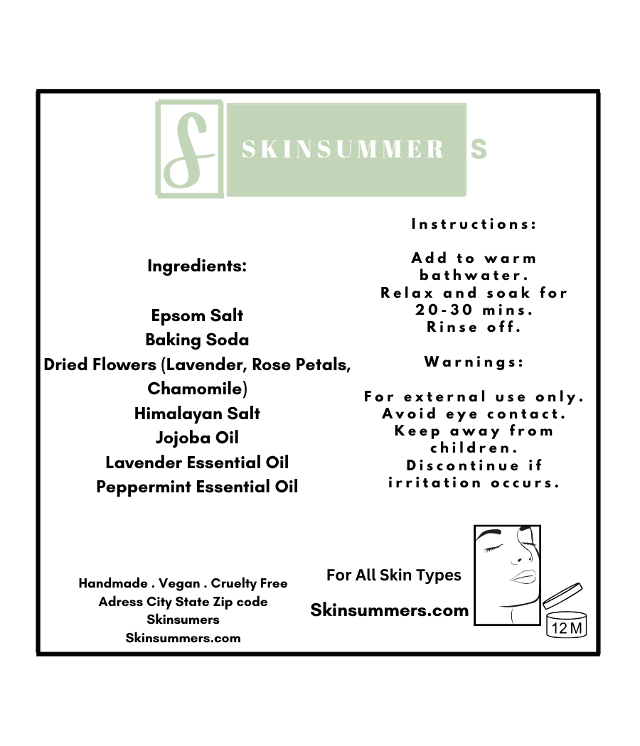 Beachy Bath Soaks organic Soaks