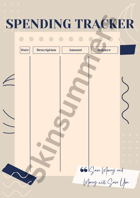 Spending Tracker | Journal Spread