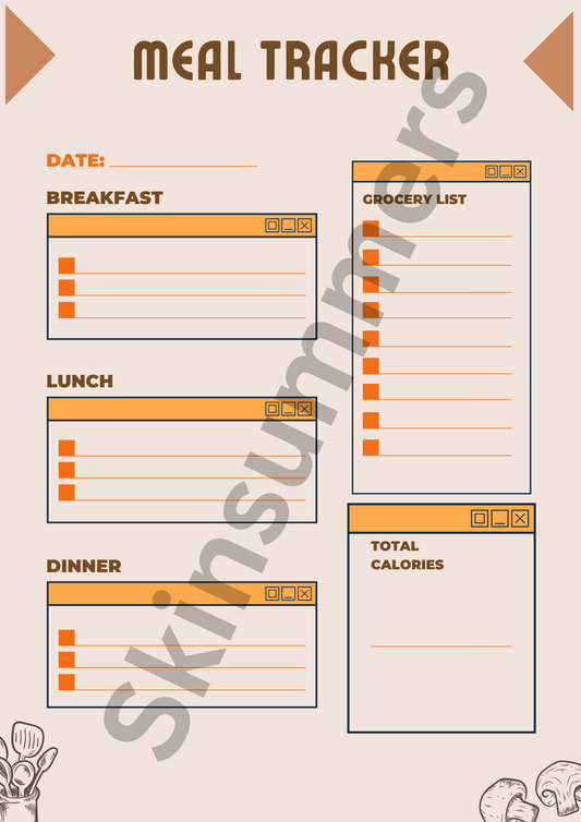Meal Tracker | Journal Spread