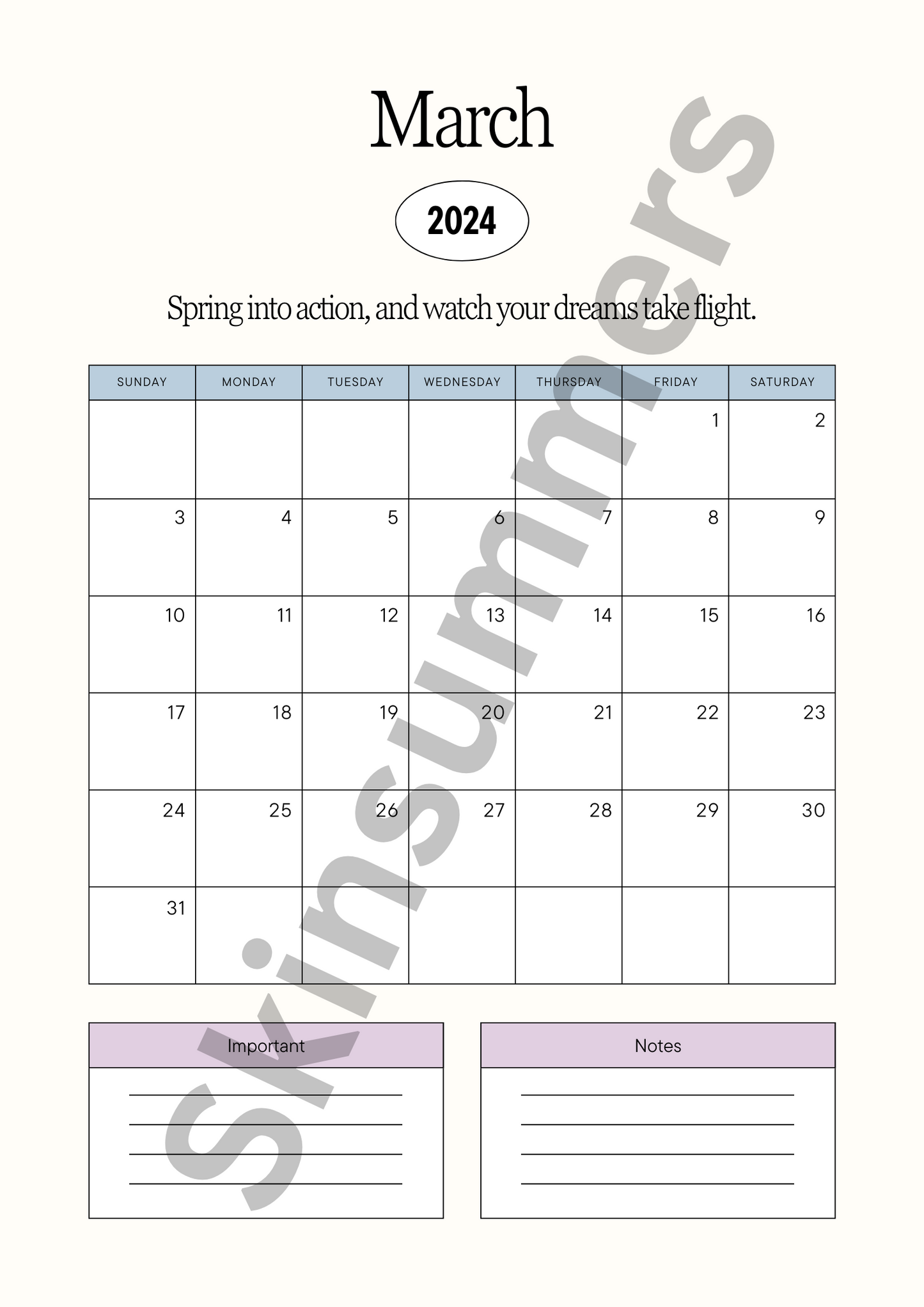 Monthly Overview Tracker | Journal Spread