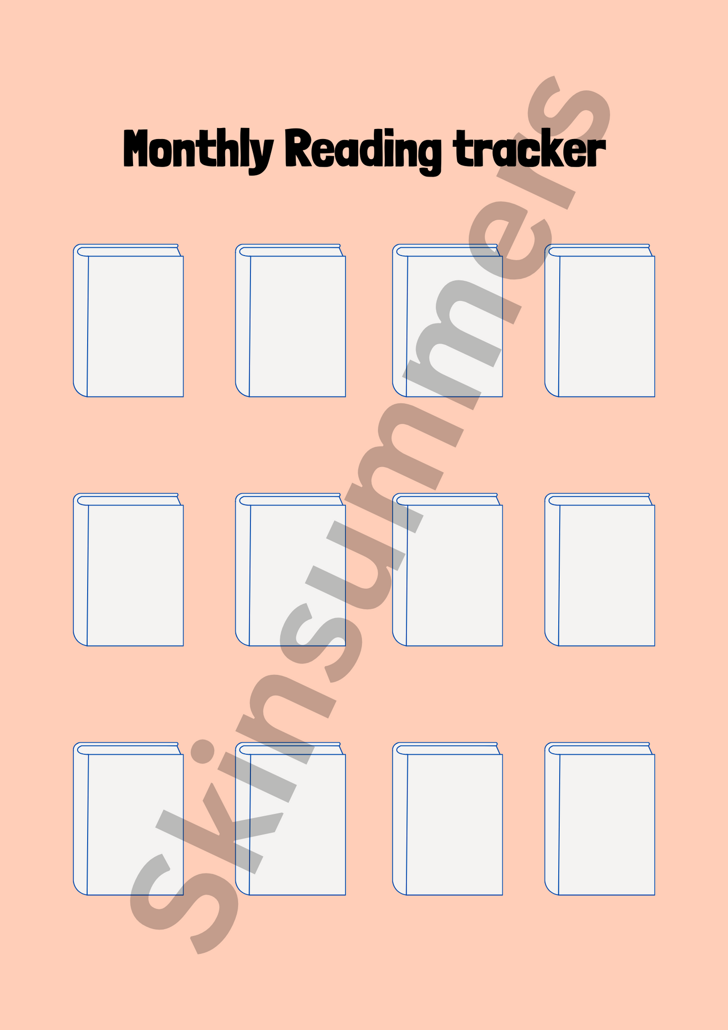 Monthly Reading Tracker | Journal Spread