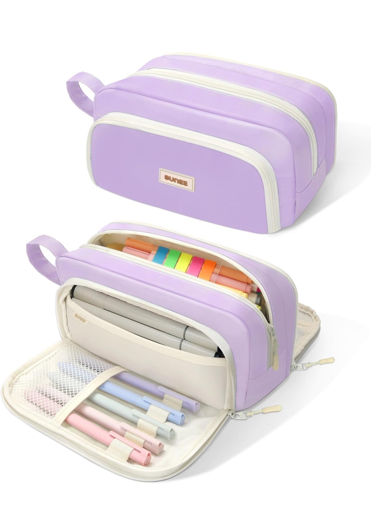 3 Compartment Pen Pouch Large Orangizer
