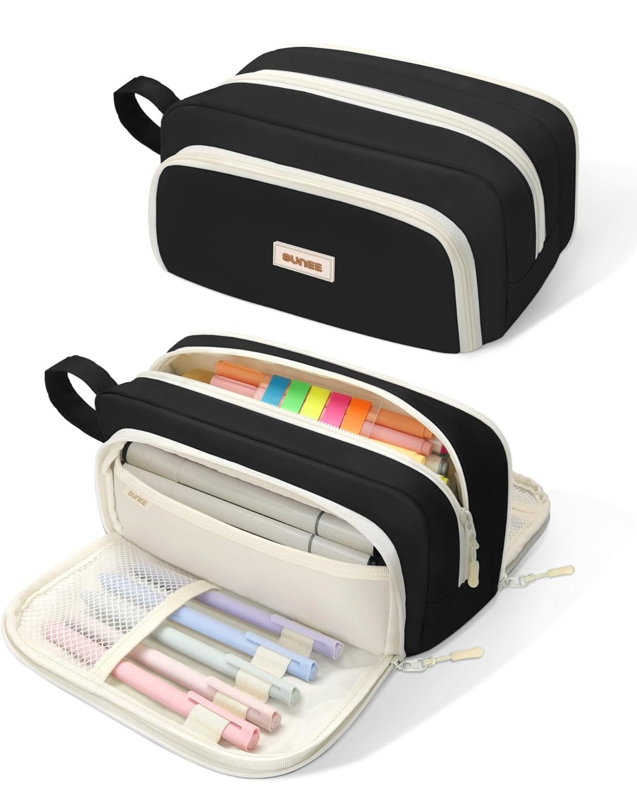 3 Compartment Pen Pouch Large Orangizer