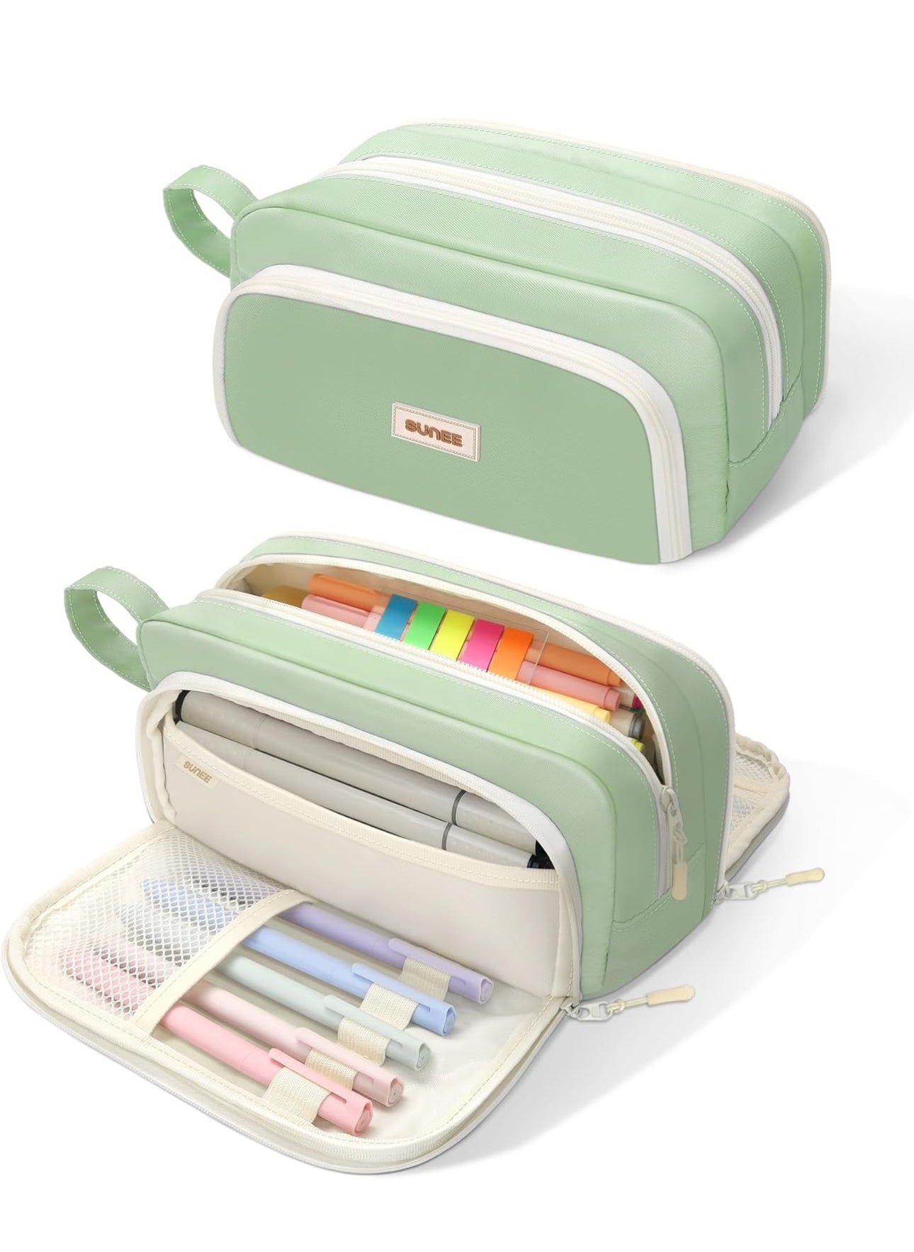 3 Compartment Pen Pouch Large Orangizer