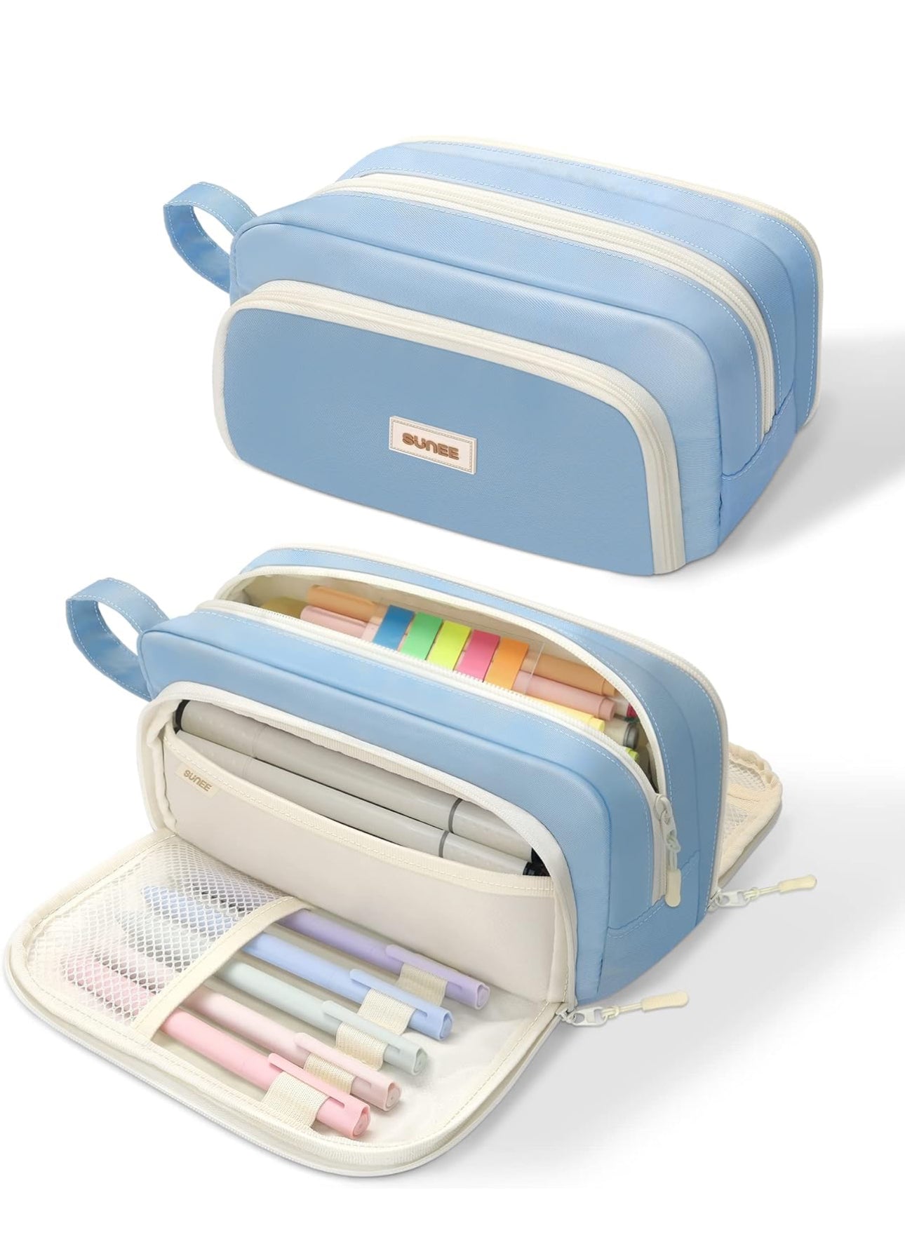 3 Compartment Pen Pouch Large Orangizer