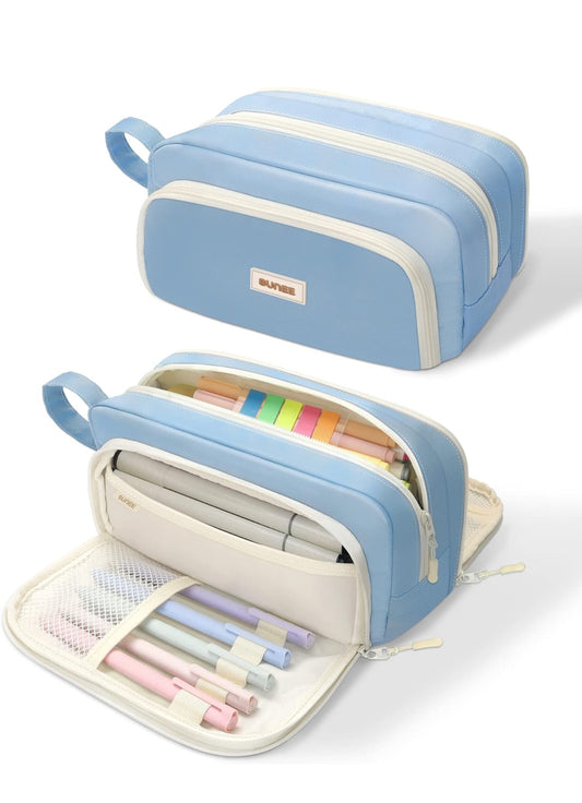 3 Compartment Pen Pouch Large Orangizer