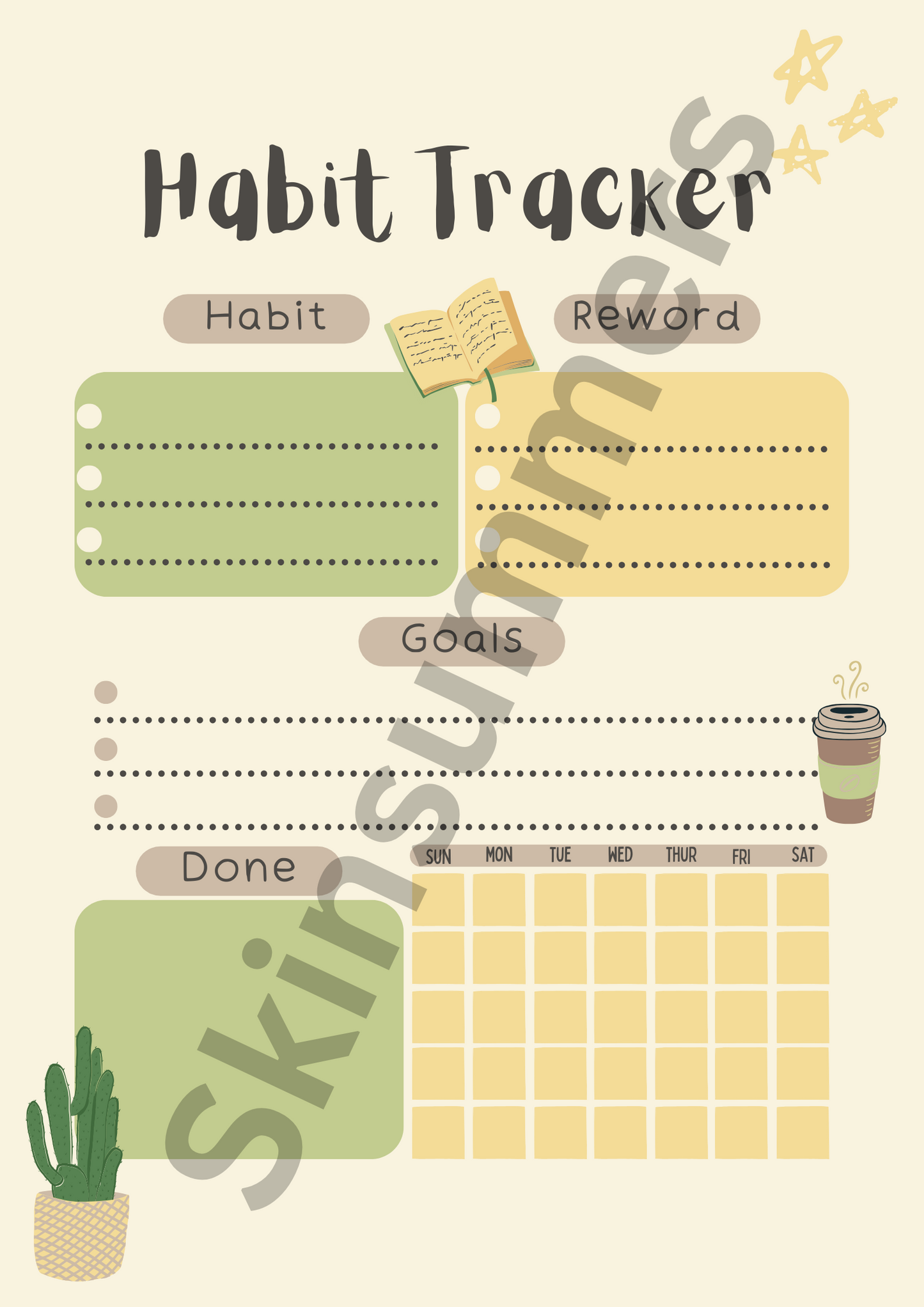 Habit Tracker 2| Journal Spread