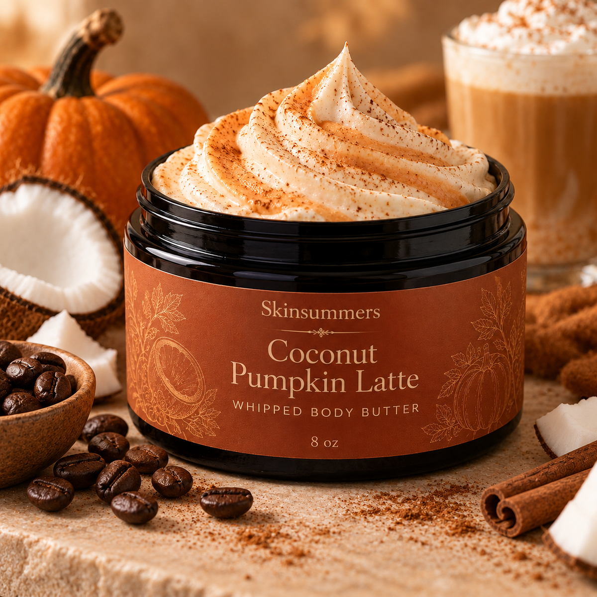 Coconut Pumpkin Latte Whipped Body Butter